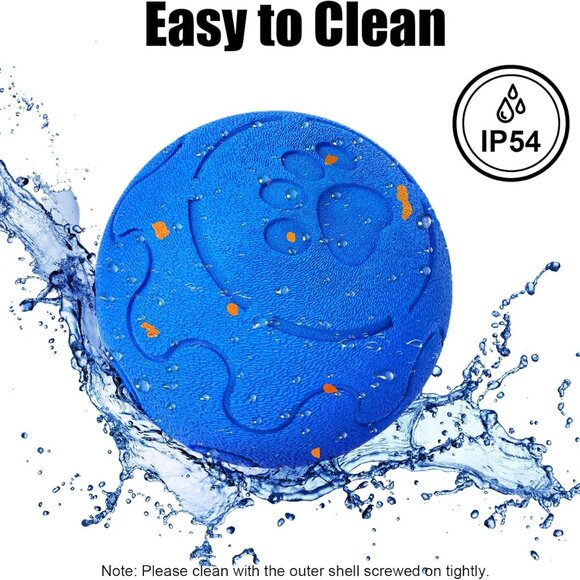 Durable Waterproof Dog Ball - Interactive & Rechargeable Toy for Large Breeds - Picture 6 of 8